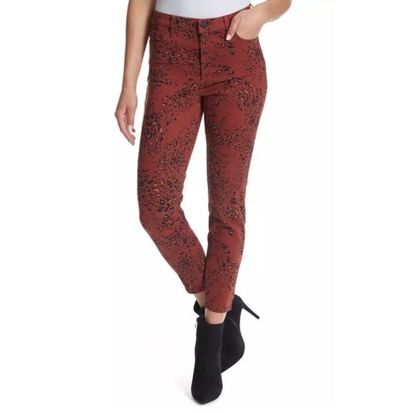 Ella‎ Moss Skinny Ankle Jeans Juniors' 26 Cheetah Animal-Print Stretch NEW - Picture 13 of 13
